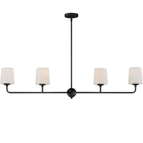 Maxim Lighting Bristol 4-Light Linear Chandelier 12097SWAR